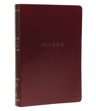 Thomas Nelson Publishers NKJV, Reference Bible, Center-Column Giant Print, Red Letter Edition, Comfort Print, Leatherflex Burgundy