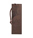 The Lord Is My Strength Walnut-Brown Faux Leather Bookmark- Exodus 15:2 | 仿皮書籤