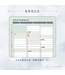 2027校園週曆【新標竿】澡間綠意 48K月計畫膠皮騎馬釘