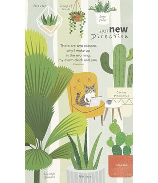 台灣校園書房 Campus Books 2027校園週曆【新標竿】植感日常 48K月計畫膠皮騎馬釘