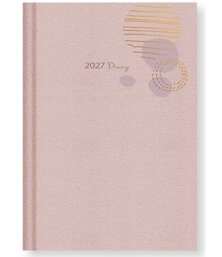 台灣校園書房 Campus Books 2027校園週曆【經典版】日系甜豆沙 25K橫式週誌硬皮精裝
