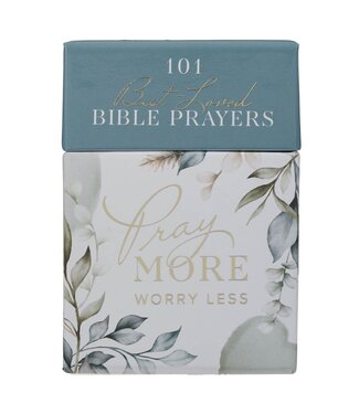 Christian Art Gifts Pray More Worry Less Box of Blessings | 祈禱金句卡（一盒51張）