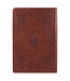 Antiqued Brown Faux Leather Large Print Thinline King James Version Bible with Thumb Index