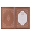 Antiqued Brown Faux Leather Large Print Thinline King James Version Bible with Thumb Index