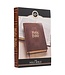 Antiqued Brown Faux Leather Large Print Thinline King James Version Bible with Thumb Index