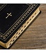 Black Framed Faux Leather King James Version Deluxe Gift Bible with Thumb Index