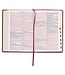 Burgundy Cross Faux Leather Large Print Thinline King James Version Bible with Thumb Index