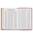 Burgundy Cross Faux Leather Large Print Thinline King James Version Bible with Thumb Index