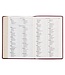 Burgundy Cross Faux Leather Large Print Thinline King James Version Bible with Thumb Index