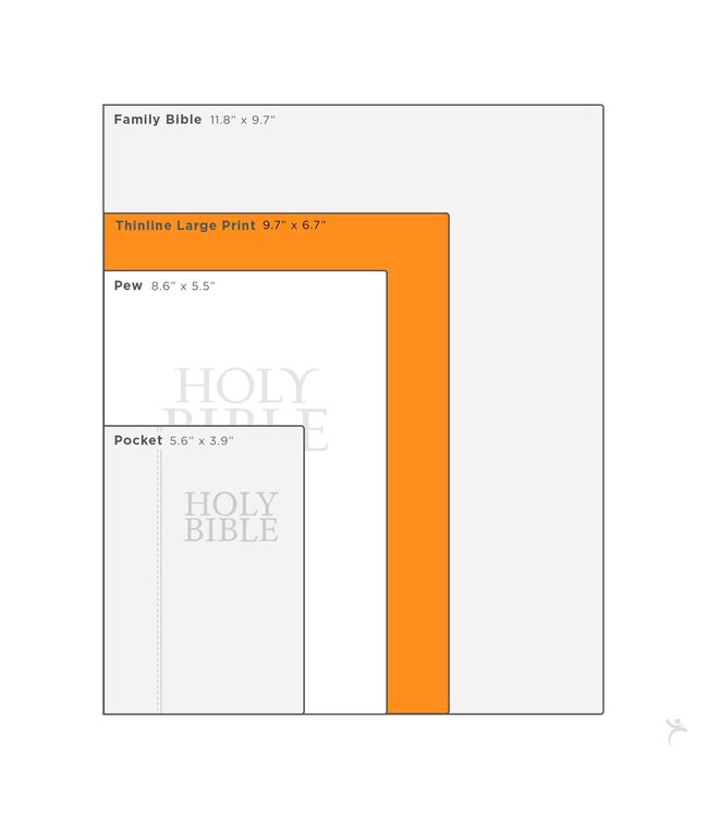 Burgundy Cross Faux Leather Large Print Thinline King James Version Bible with Thumb Index