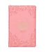 Blossom Pink Faux Leather King James Version Deluxe Gift Bible with Thumb Index and Zippered Closure