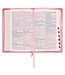 Blossom Pink Faux Leather King James Version Deluxe Gift Bible with Thumb Index and Zippered Closure