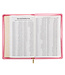 Blossom Pink Faux Leather King James Version Deluxe Gift Bible with Thumb Index and Zippered Closure