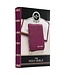 Maroon Faux Leather Compact King James Version Bible with Zipper Closure