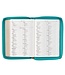 Teal Faux Leather Compact King James Version Bible with Zipper Closure