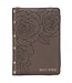 Floral Dusty Taupe Faux Leather Large Print Compact King James Version Bible