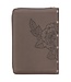 Floral Dusty Taupe Faux Leather Large Print Compact King James Version Bible