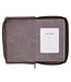 Floral Dusty Taupe Faux Leather Large Print Compact King James Version Bible