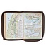 Floral Dusty Taupe Faux Leather Large Print Compact King James Version Bible