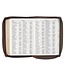 Floral Dusty Taupe Faux Leather Large Print Compact King James Version Bible