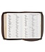 Floral Dusty Taupe Faux Leather Large Print Compact King James Version Bible