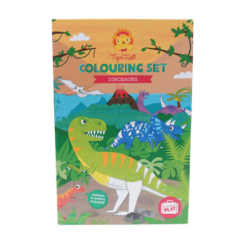 Tiger Tribe Colouring Set - Dinosaurs Tiger Tribe Colouring Set - Dinosaurs