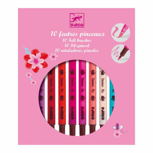 Djeco 10 Felt Brushes Girl Djeco 10 Felt Brushes Girl