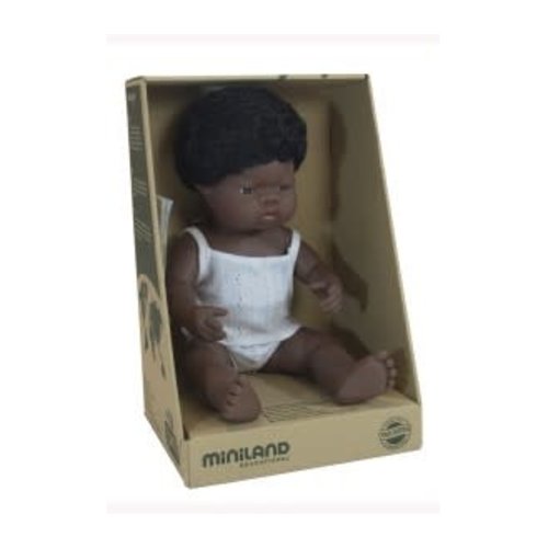 Miniland Miniland African Boy 38cm Miniland Miniland African Boy 38cm