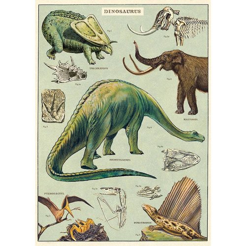 Vintage Dinosaur Poster Vintage Dinosaur Poster