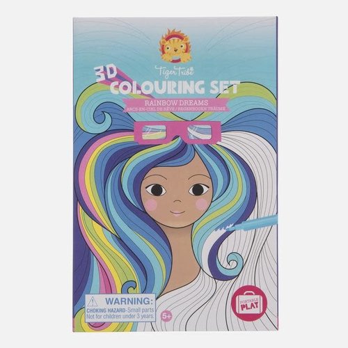 Tiger Tribe 3D Colouring Set - Rainbow Dreams Tiger Tribe 3D Colouring Set - Rainbow Dreams