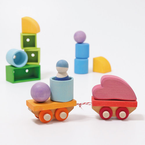 Grimms Grimms Building Set Wooden Train Grimms Grimms Building Set Wooden Train