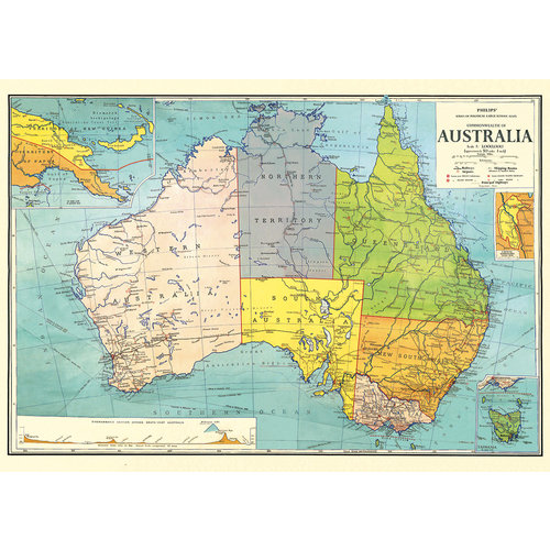 Poster/Wrap Australia Map