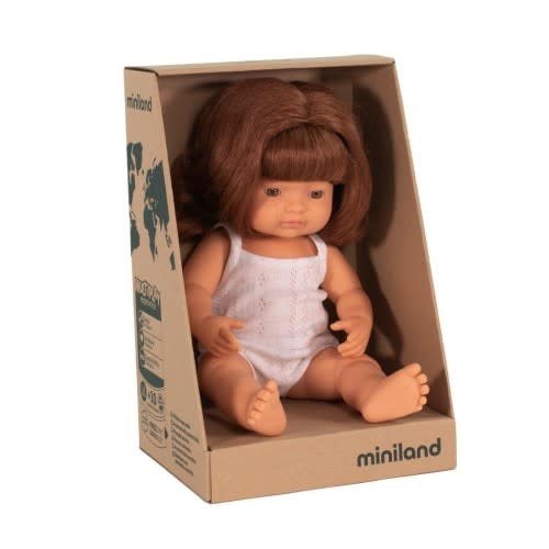 Miniland Miniland Caucasian Red Hair Girl 38cm Miniland Miniland Caucasian Red Hair Girl 38cm
