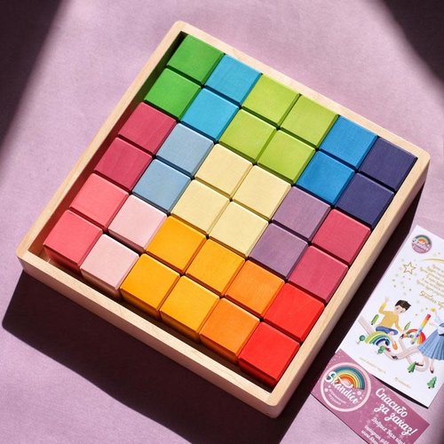 Skandico 36 Pastel Cube Blocks Skandico 36 Pastel Cube Blocks