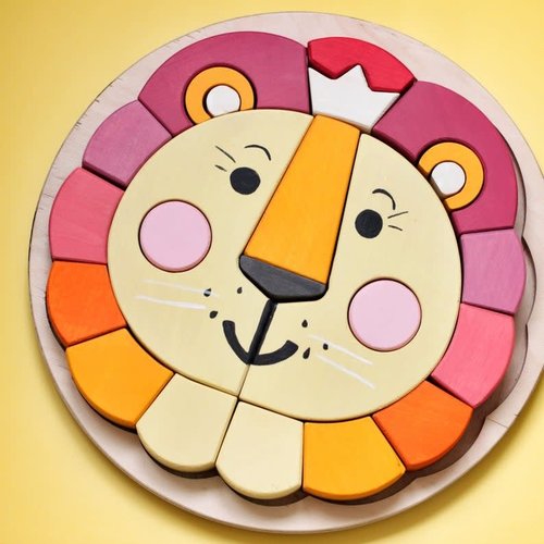 Skandico - Coloured Lion Puzzle Skandico - Coloured Lion Puzzle