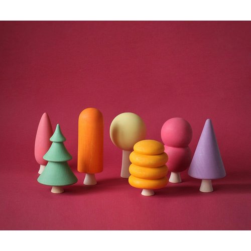 Set of 7 Autumn Trees Set of 7 Autumn Trees