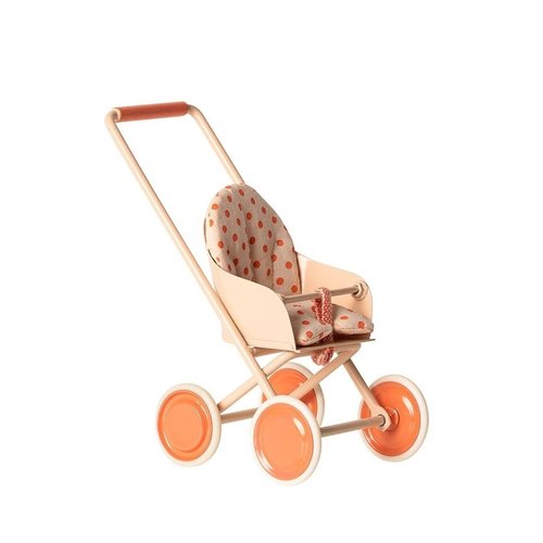 Maileg Soft Coral Micro Stroller Maileg Soft Coral Micro Stroller