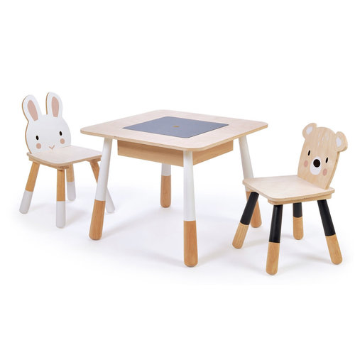 Tender Leaf Forest Wooden Table and 2 Chairs Tender Leaf Forest Wooden Table and 2 Chairs