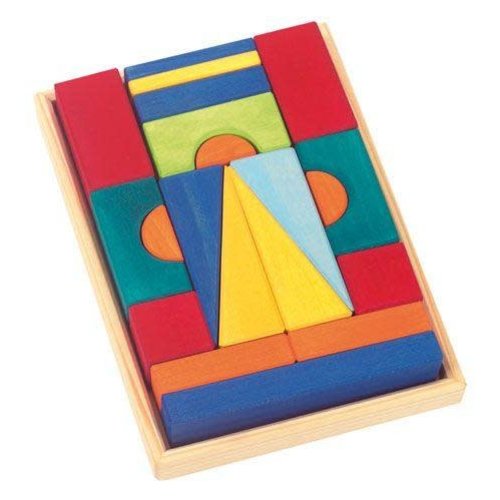 Gluckskafer Wooden Blocks - Tuscan Small w Tray 20 pcs Gluckskafer Wooden Blocks - Tuscan Small w Tray 20 pcs