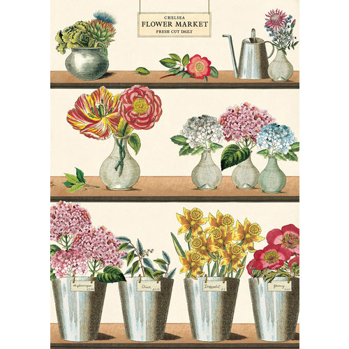 Cavallini Poster/Gift Wrap – Flower Market Cavallini Poster/Gift Wrap – Flower Market
