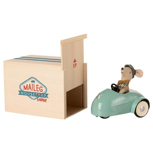 Maileg Maileg Mouse And Car With Garage