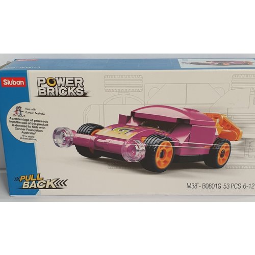 Sluban Pull Back Car Purple 53 Pcs Sluban Pull Back Car Purple 53 Pcs