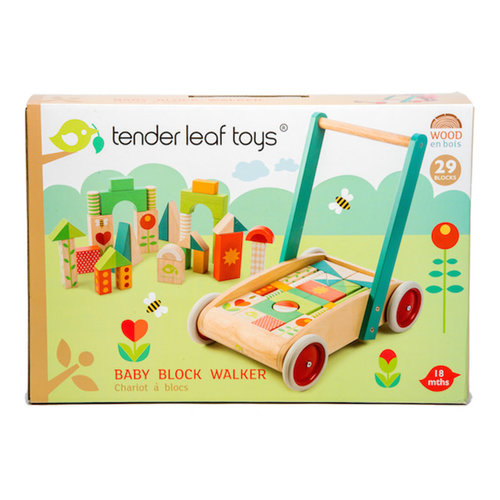 Tender Leaf Tenderleaf Wagon with Wooden Blocks Tender Leaf Tenderleaf Wagon with Wooden Blocks