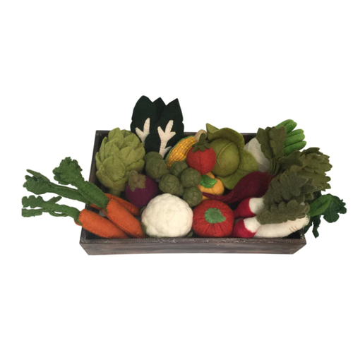 Felt Crated Vegetable Set Felt Crated Vegetable Set