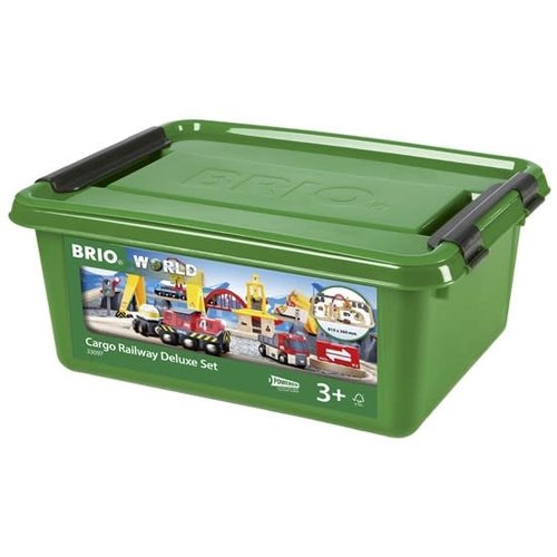 Brio Deluxe Railway Set Cargo Powered Brio Deluxe Railway Set Cargo Powered