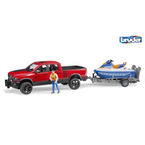 Bruder RAM Power Wagon w/ jet ski and trailer Bruder RAM Power Wagon w/ jet ski and trailer