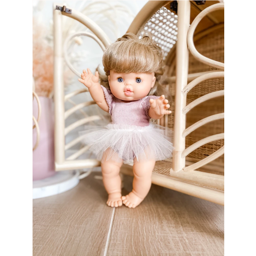 The Mini Co. 34cm Dusty Pink Ribbed Party Set The Mini Co. 34cm Dusty Pink Ribbed Party Set