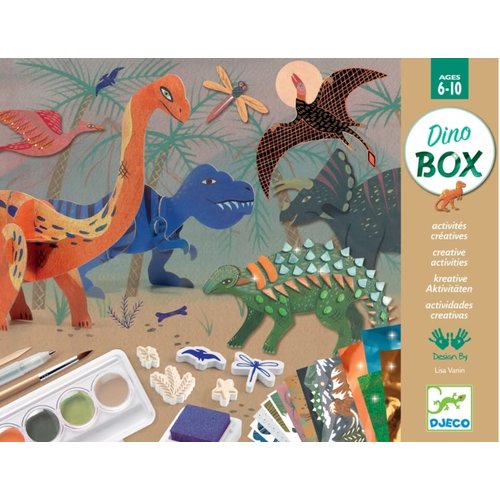 Djeco The World of Dinosaurs Multi Craft Box Kit Djeco The World of Dinosaurs Multi Craft Box Kit