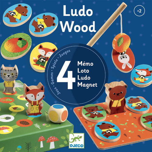 Djeco Ludo Woodland Animal 4 Game Set Djeco Ludo Woodland Animal 4 Game Set