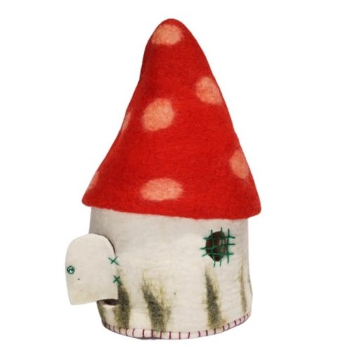 Fairy Felt Mushroom Home Fairy Felt Mushroom Home